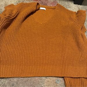 Long sleeve orange jumper